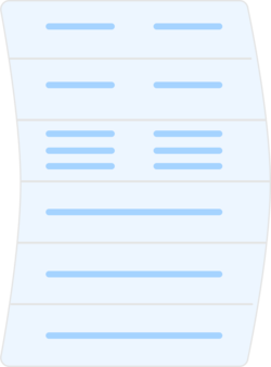 A sail carrying rows of diagnostic stripes