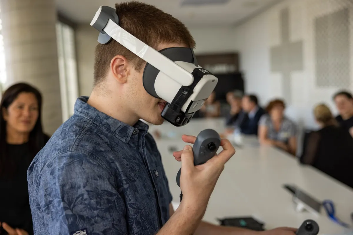 VR-based symptom provocation supporting precision TMS for OCD