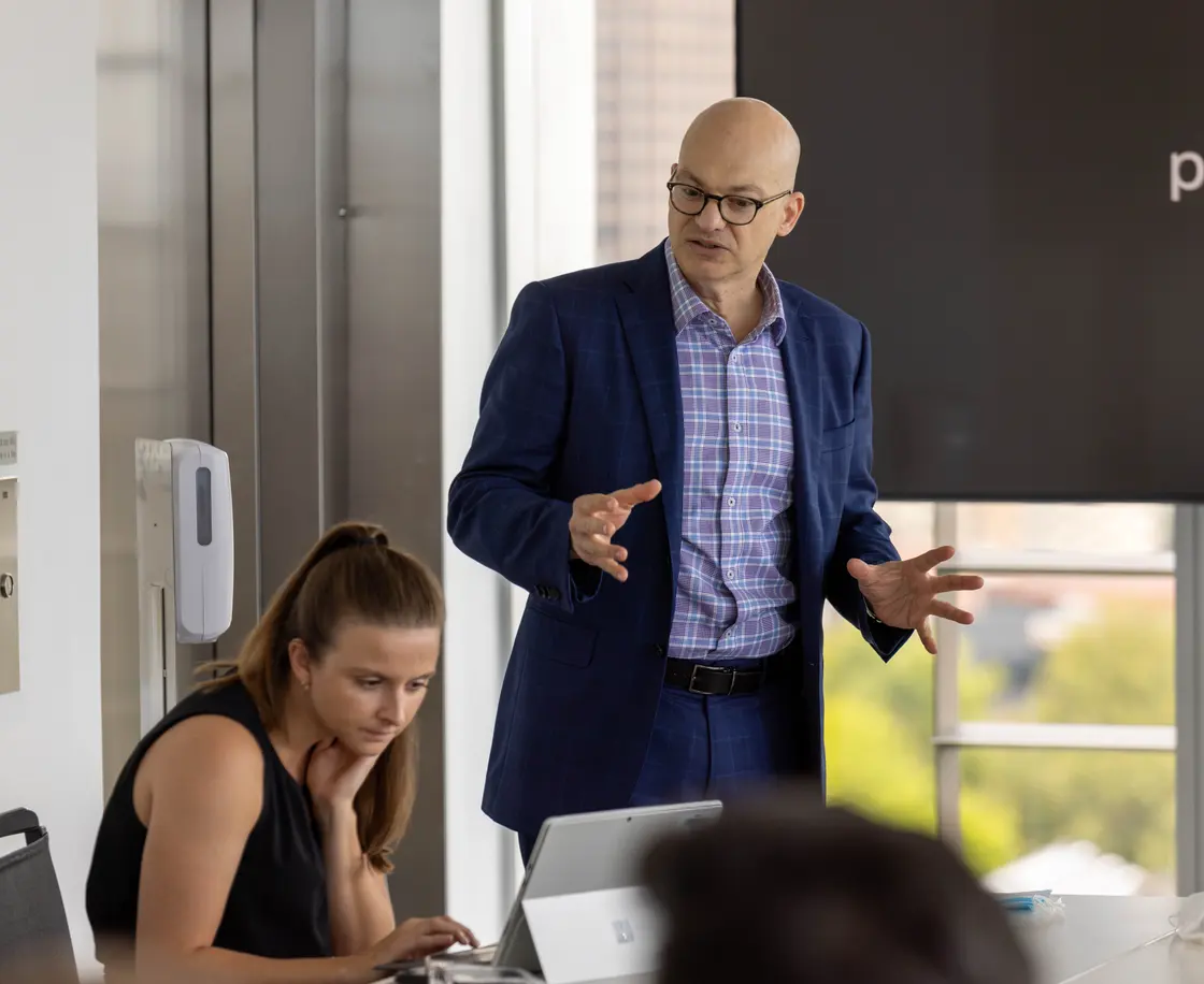 The MindSkiller team collaborating in a workshop